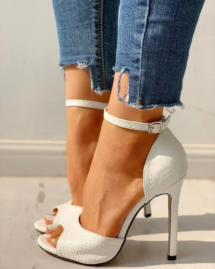 "Summer Solid Stiletto" Heel