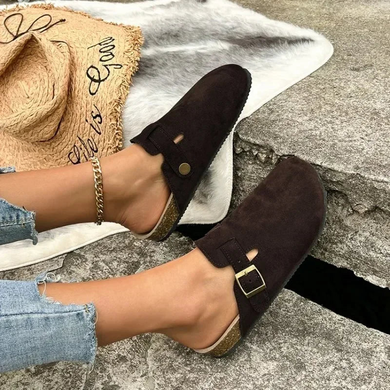 "Comfort Mules Cork" Slides