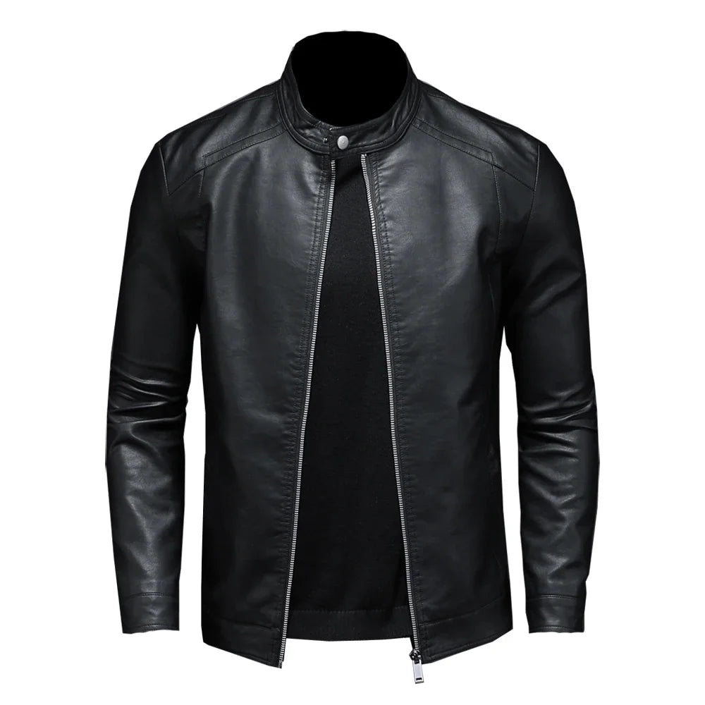 "Motorcycle Slim" Leather Jacket