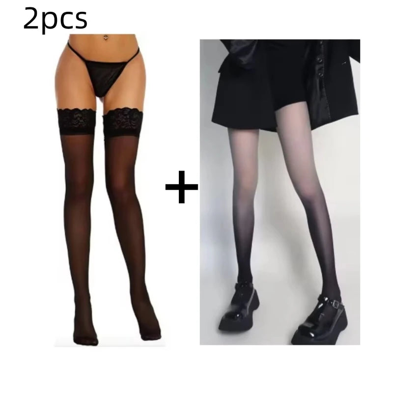 Women's Sexy Lacy Silk Stocking