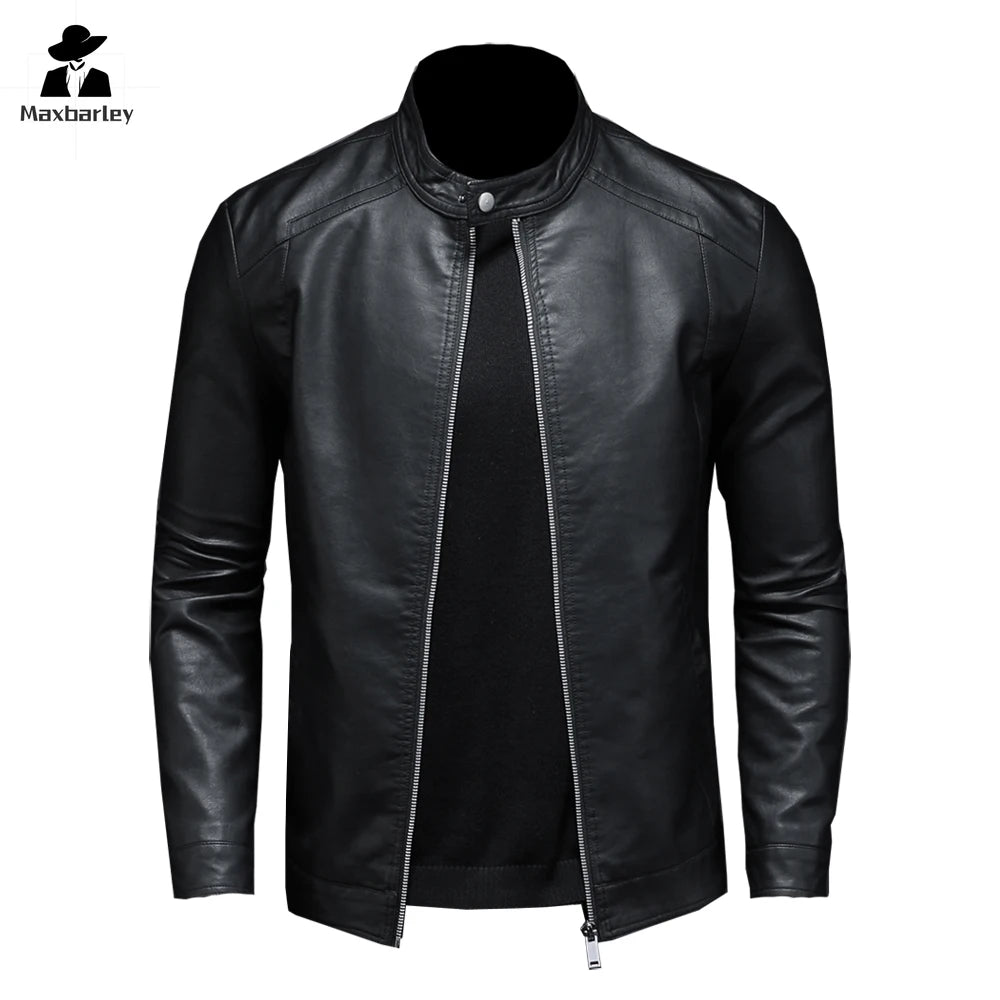"Motorcycle Slim" Leather Jacket