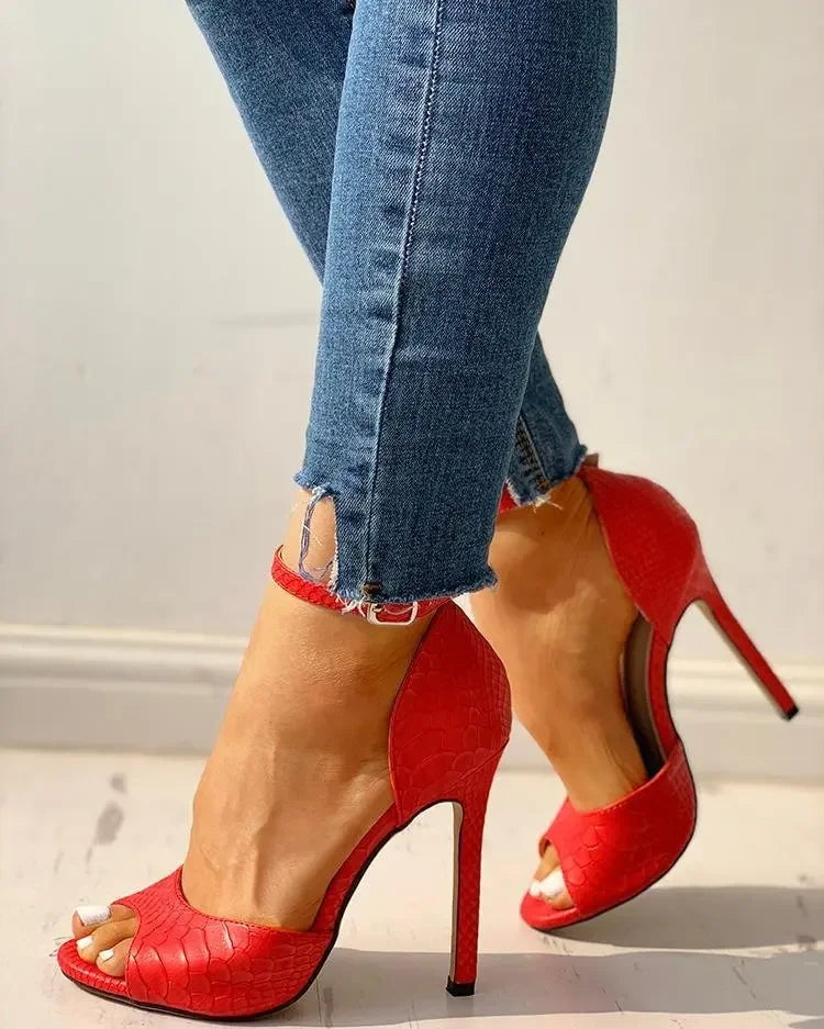 "Summer Solid Stiletto" Heel