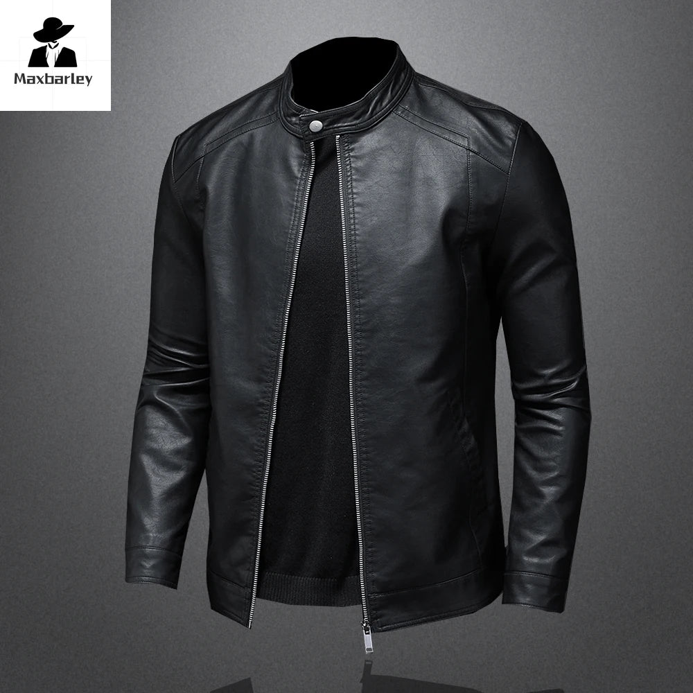 "Motorcycle Slim" Leather Jacket