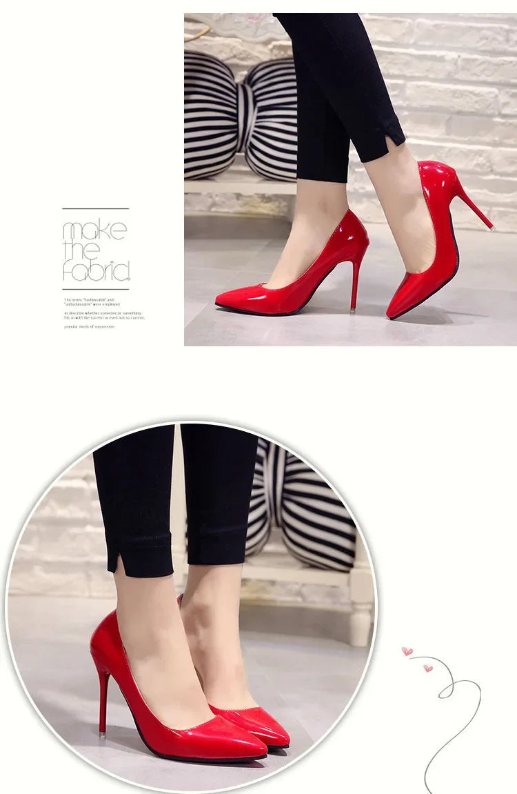 "Assorted Patent Leather" High Heel Pumps