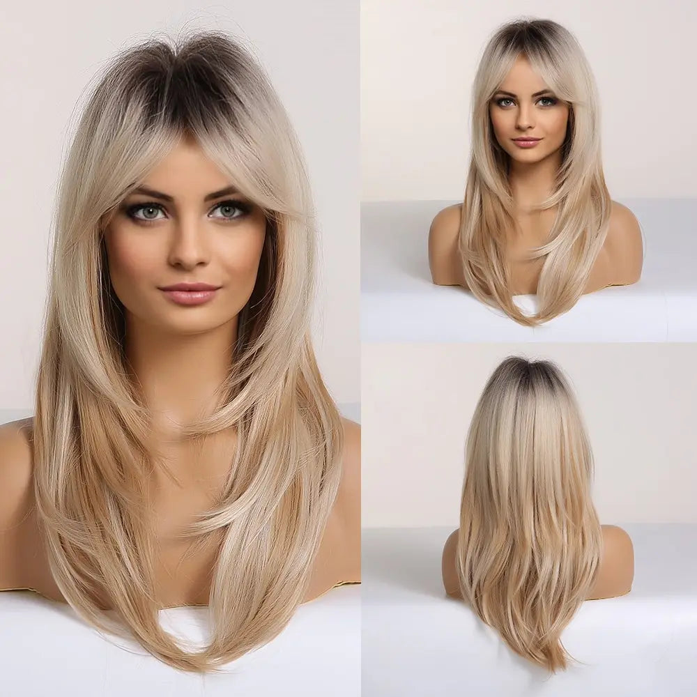 "Short Straight Natural" Bob Wig