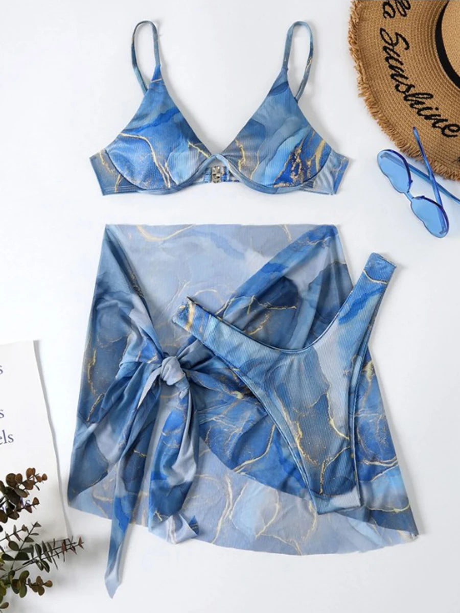 "3pc Push Up" Bikini Set