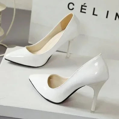"Assorted Patent Leather" High Heel Pumps