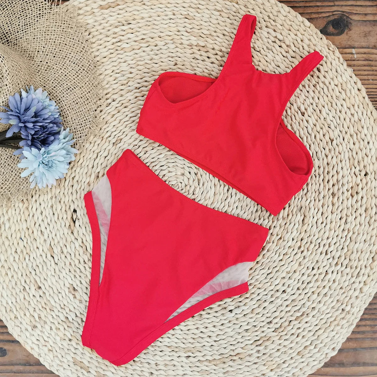 "'25 High Waist" Brazilian Bikini Set
