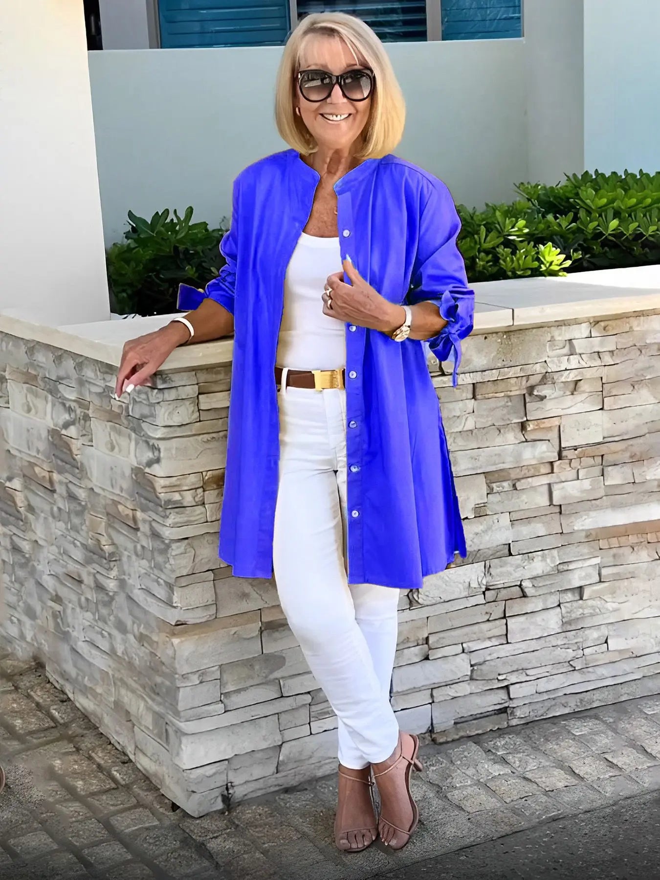 Women's Fashionable Lapel Cardigan