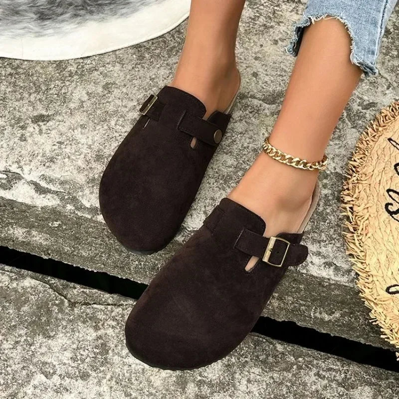 "Comfort Mules Cork" Slides