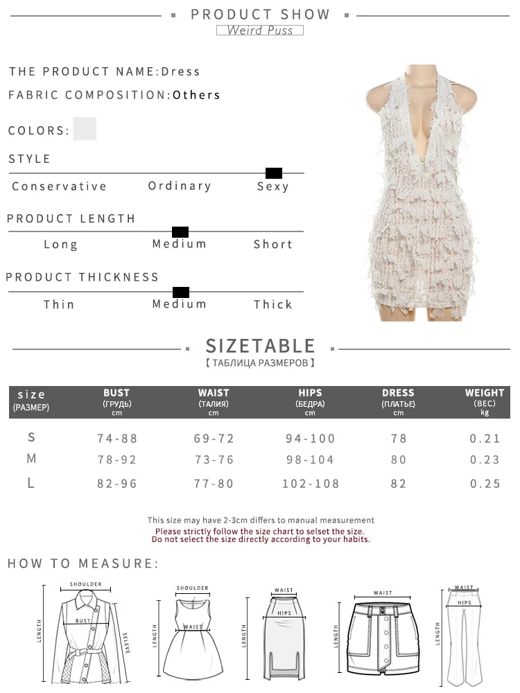 Sexy Halter Tassel Dress