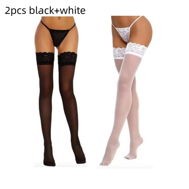 Women's Sexy Lacy Silk Stocking