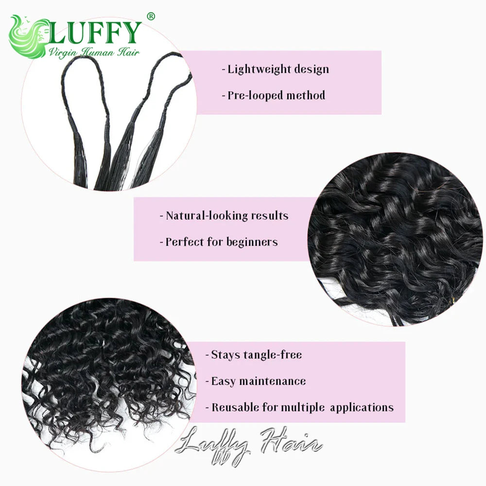 Water Wave Knotless Crochet Extensions *Burmese Hair*