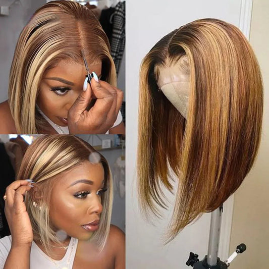"Bob Wig" Human Hair Lace Front