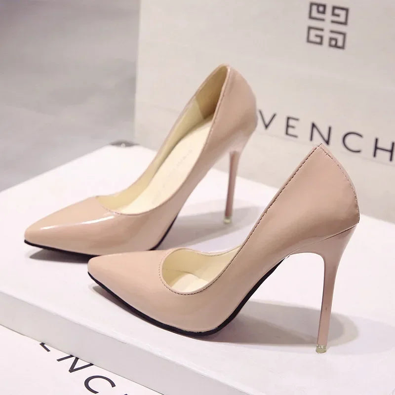"Assorted Patent Leather" High Heel Pumps