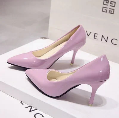 "Assorted Patent Leather" High Heel Pumps