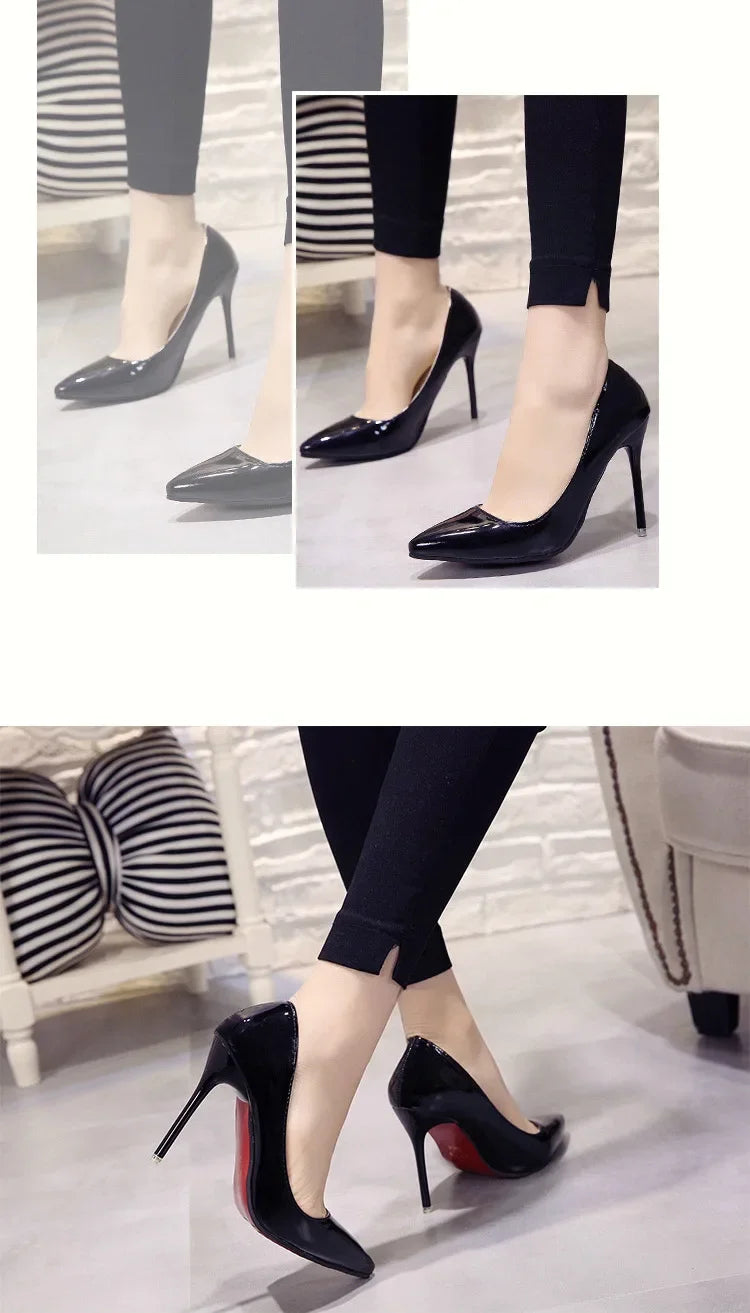 "Assorted Patent Leather" High Heel Pumps