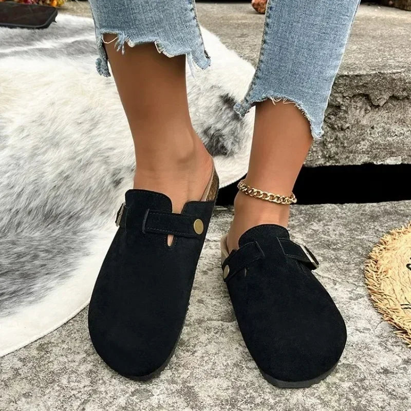 "Comfort Mules Cork" Slides