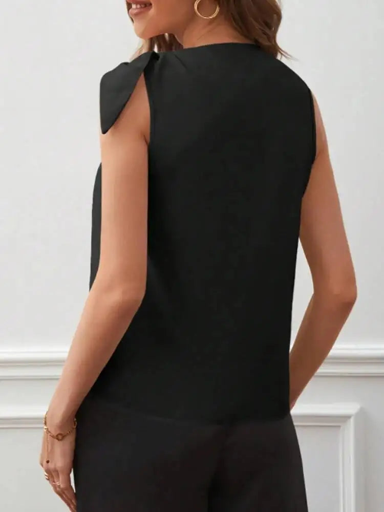 Christina Chic Satin Halter Top