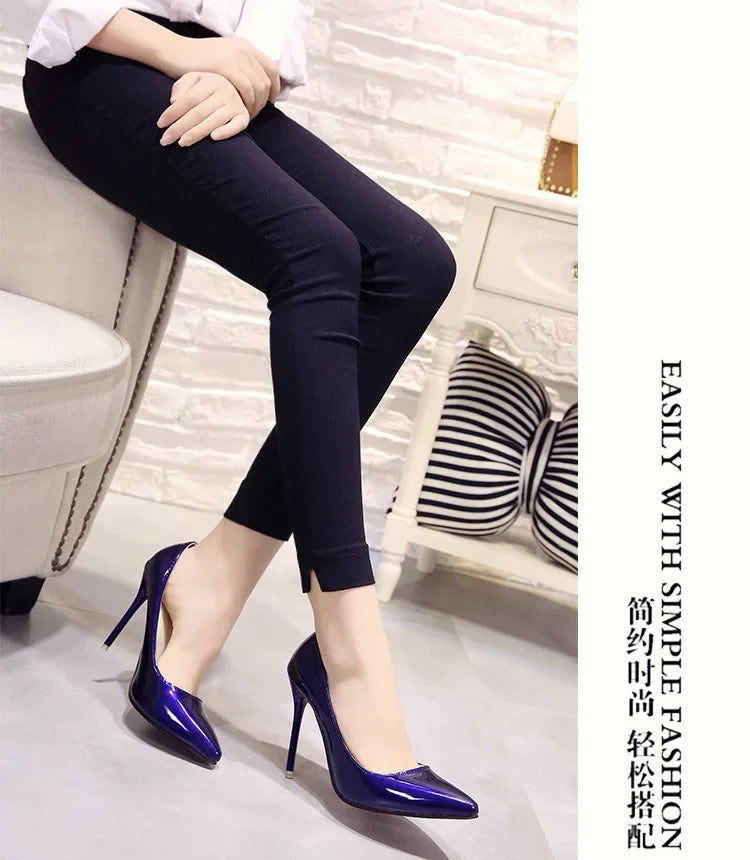 "Assorted Patent Leather" High Heel Pumps