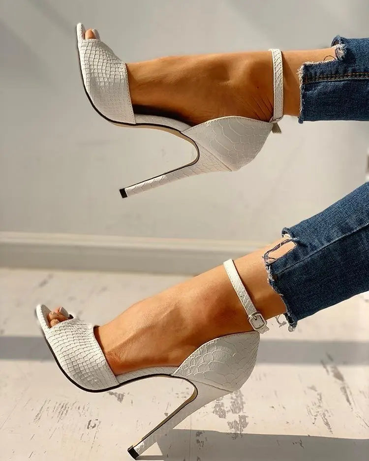 "Summer Solid Stiletto" Heel