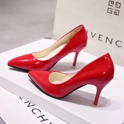 "Assorted Patent Leather" High Heel Pumps