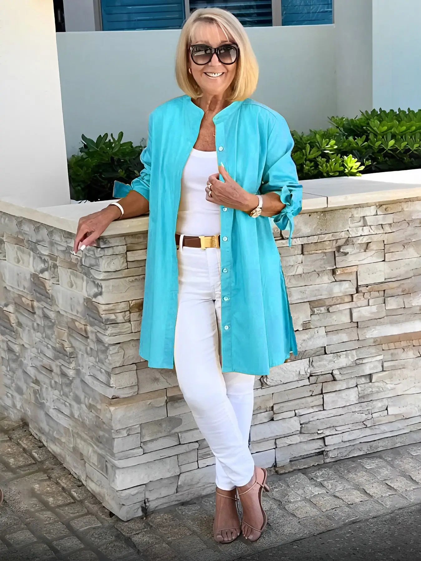 Women's Fashionable Lapel Cardigan