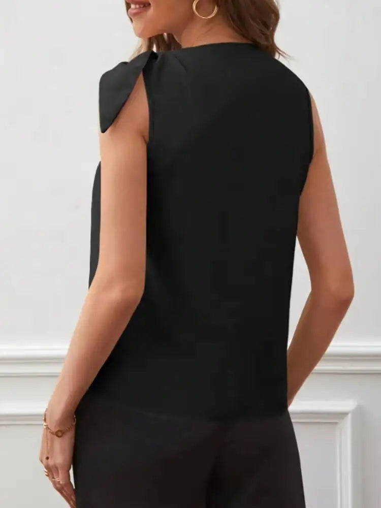 Christina Chic Satin Halter Top