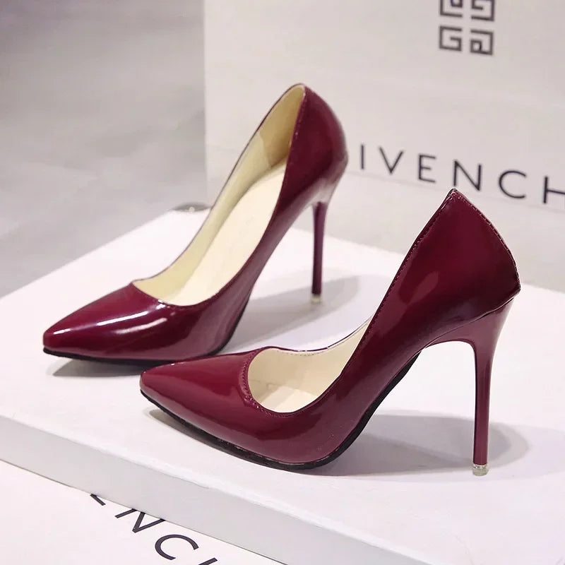 "Assorted Patent Leather" High Heel Pumps