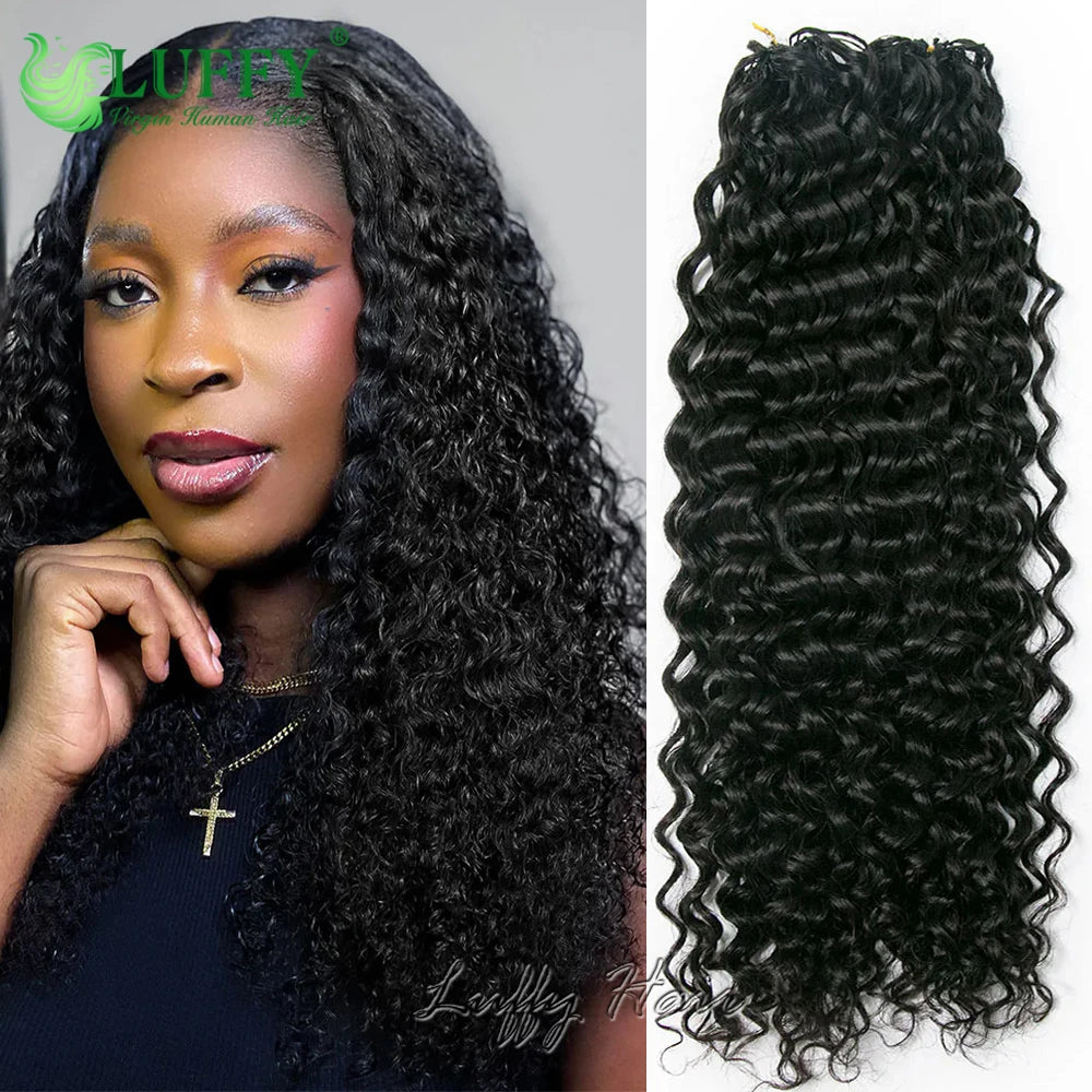 Water Wave Knotless Crochet Extensions *Burmese Hair*