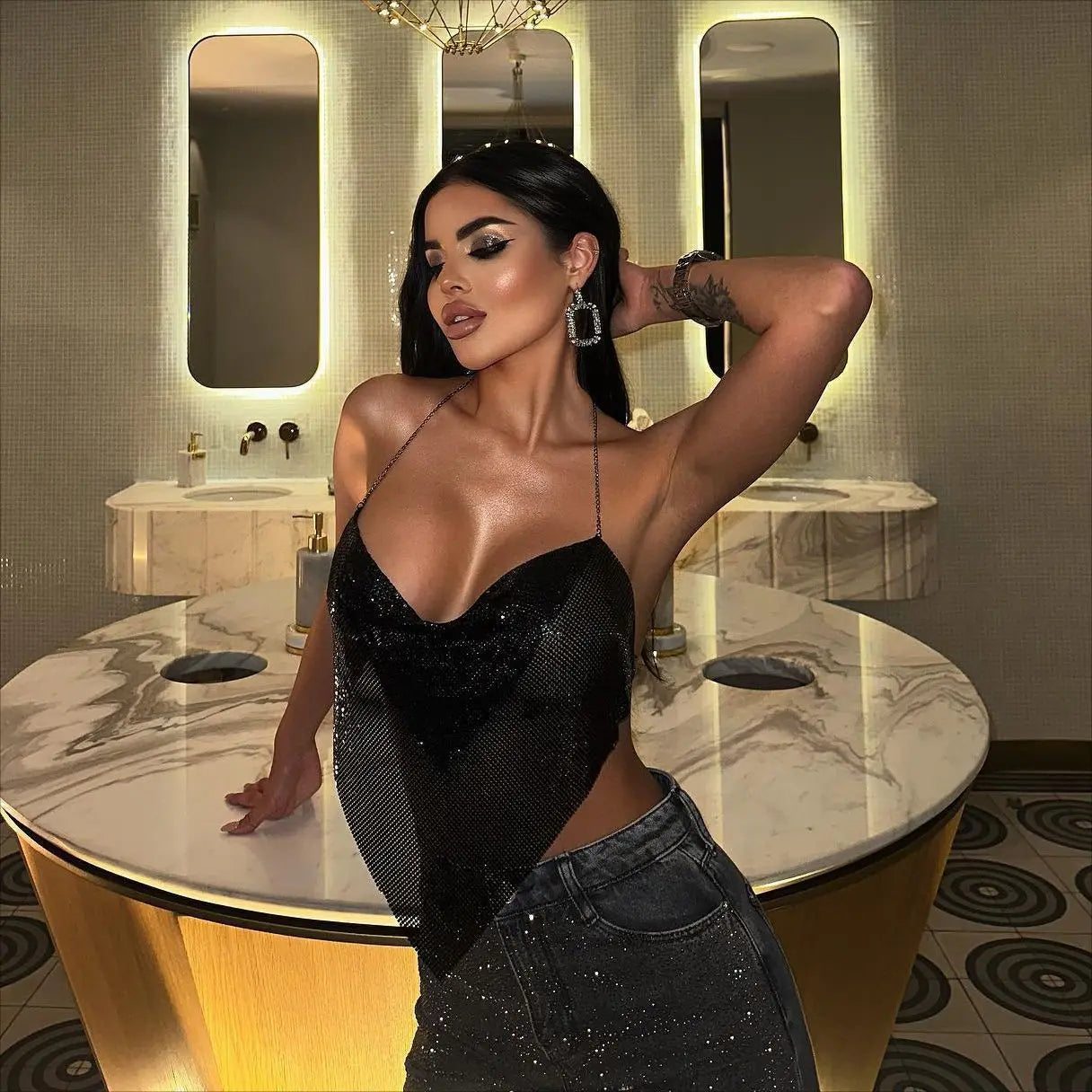 "Sexy Sequins" Crop Top