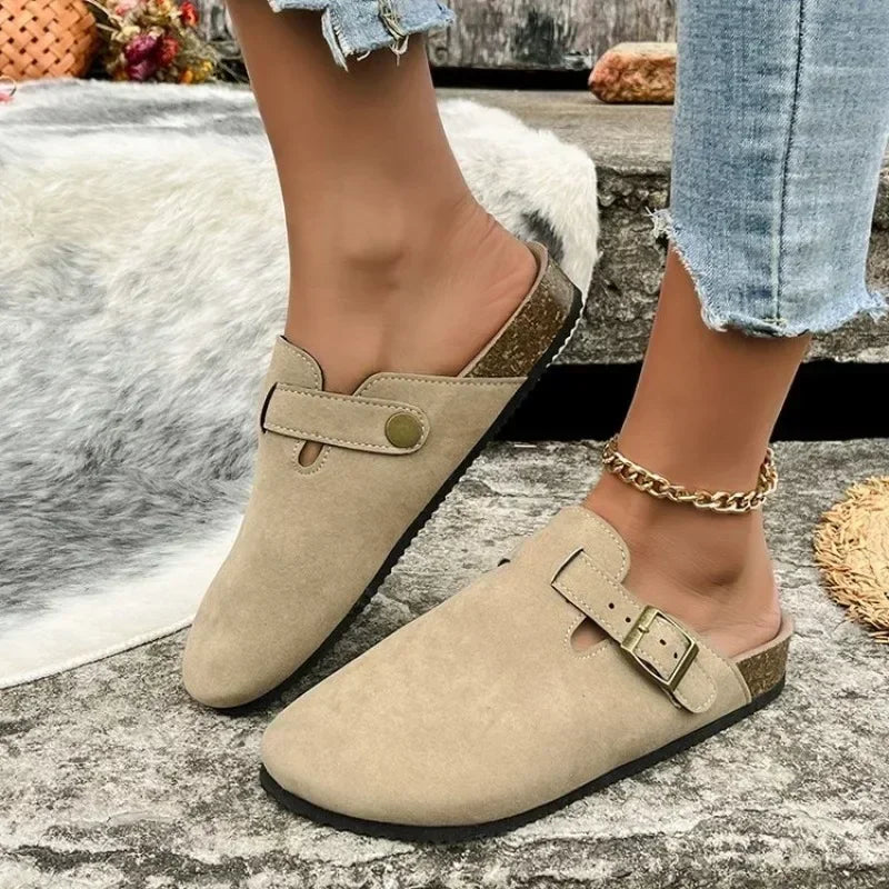 "Comfort Mules Cork" Slides