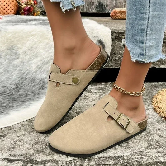 "Comfort Mules Cork" Slides