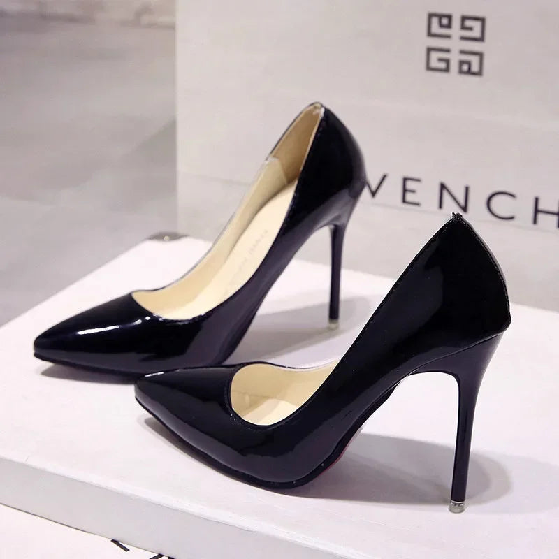 "Assorted Patent Leather" High Heel Pumps