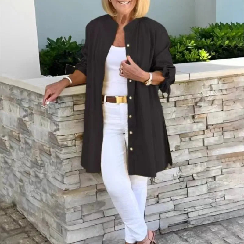 Women's Fashionable Lapel Cardigan