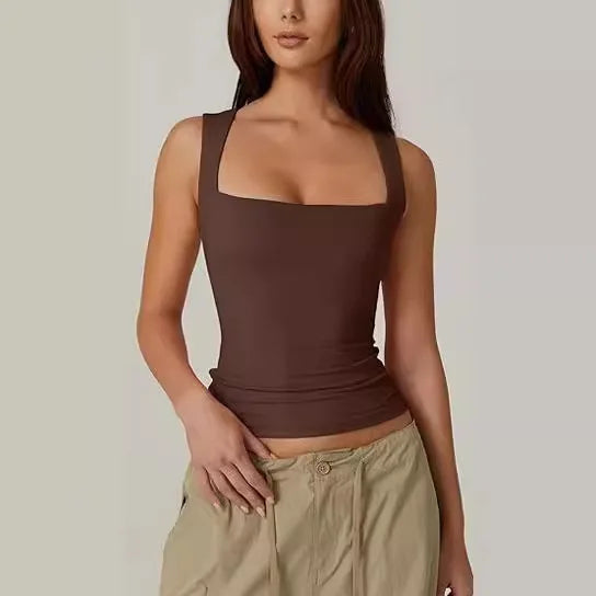 Women's Square Neck Sleeveless Tanktop