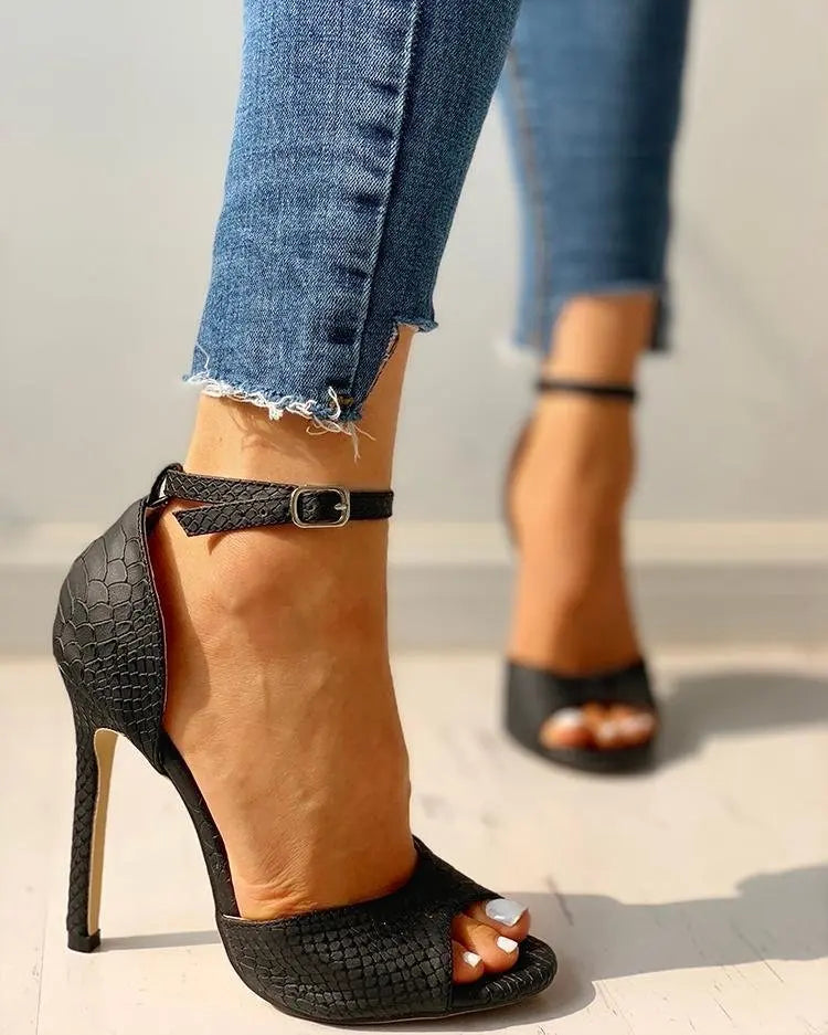 "Summer Solid Stiletto" Heel