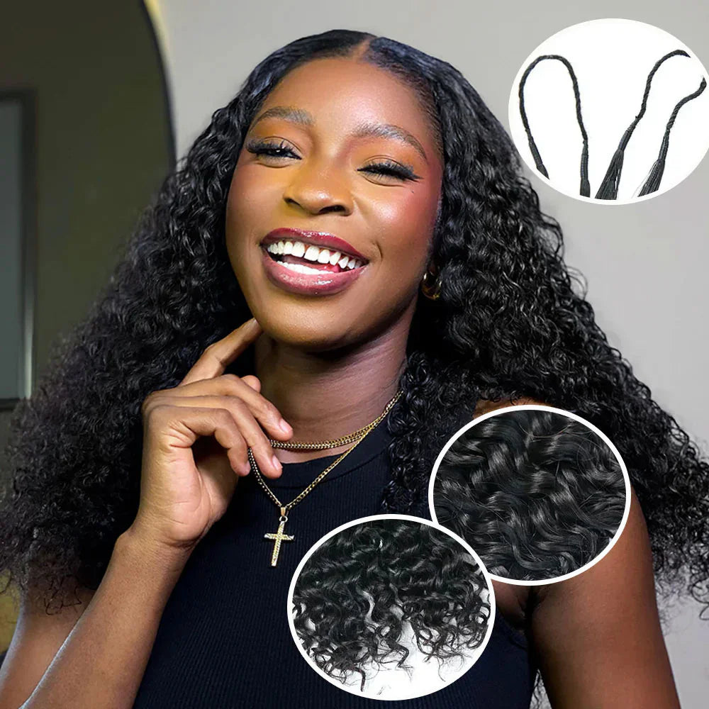 Water Wave Knotless Crochet Extensions *Burmese Hair*