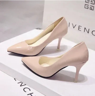 "Assorted Patent Leather" High Heel Pumps