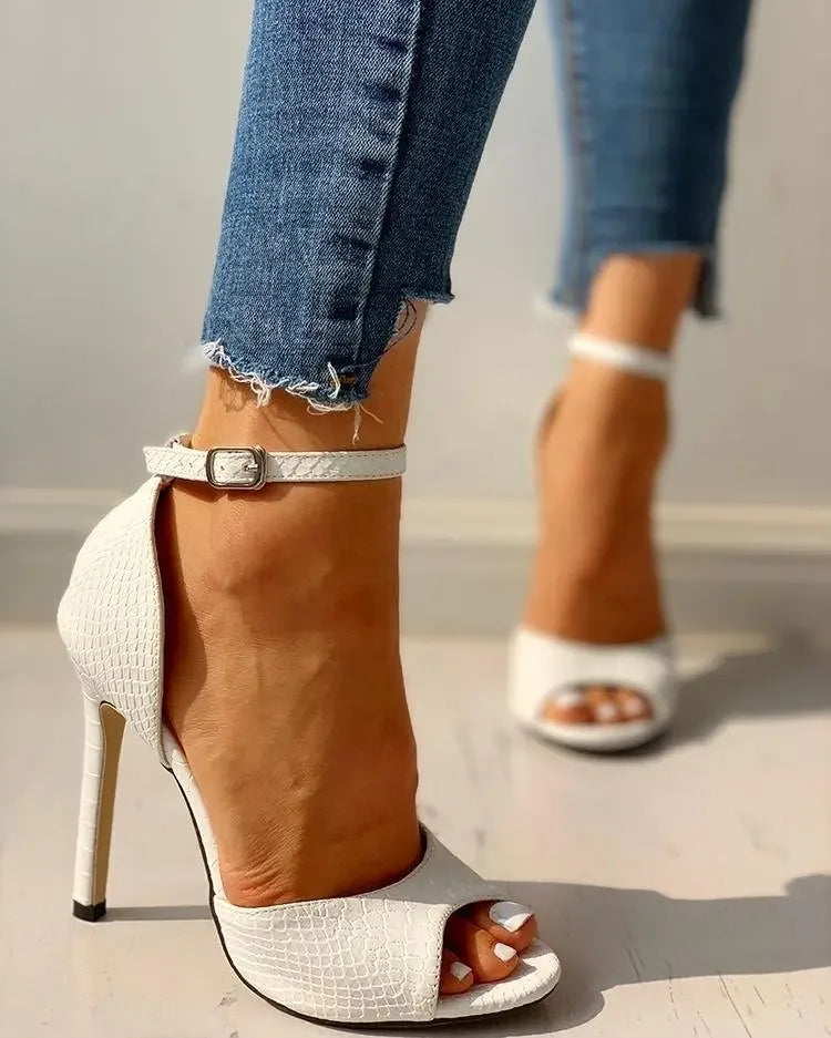 "Summer Solid Stiletto" Heel