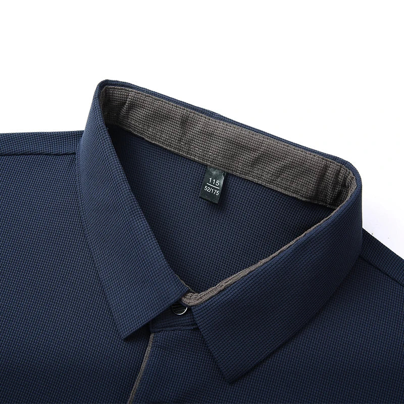 Men's Business Casual Long-Sleeved Polo