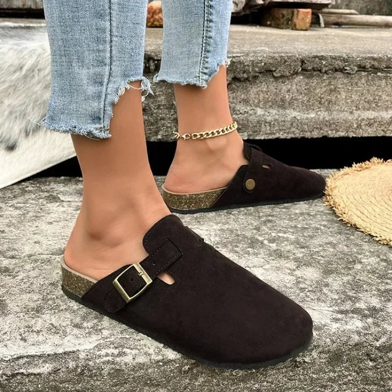 "Comfort Mules Cork" Slides
