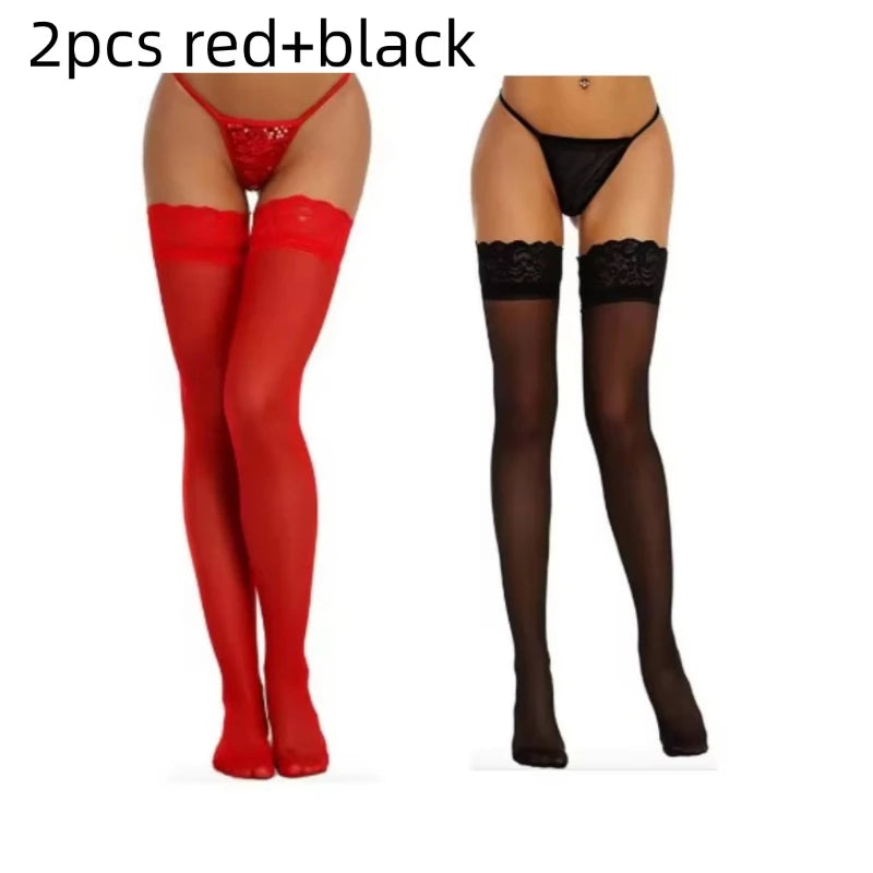 Women's Sexy Lacy Silk Stocking