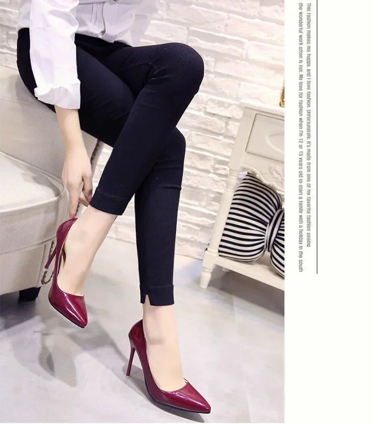 "Assorted Patent Leather" High Heel Pumps