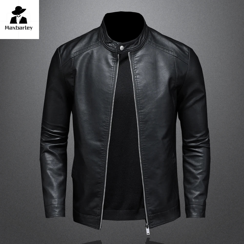 "Motorcycle Slim" Leather Jacket