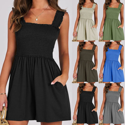 "Sleeveless Casual" Romper