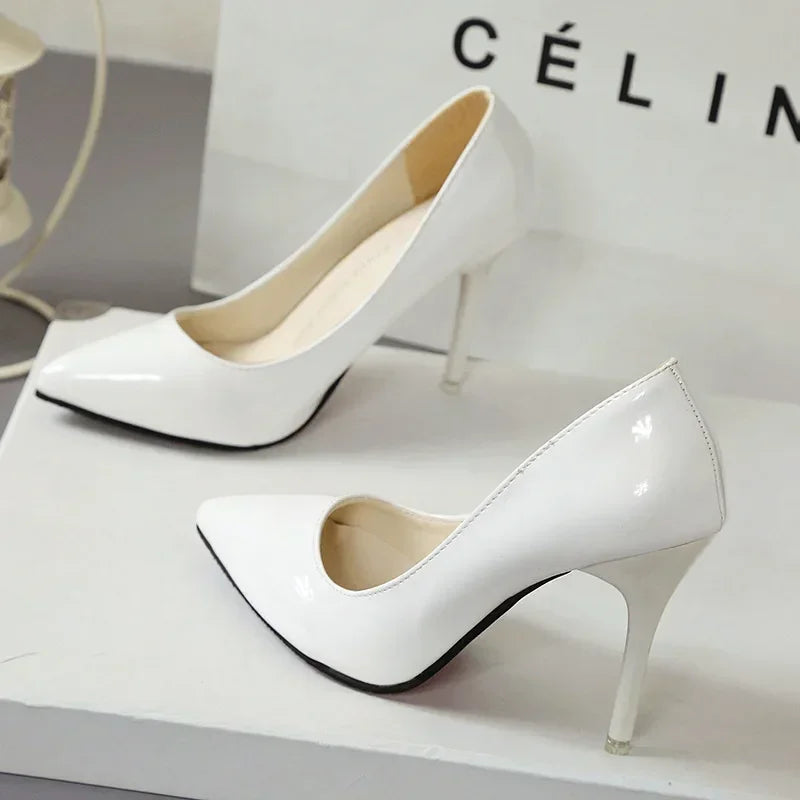 "Assorted Patent Leather" High Heel Pumps