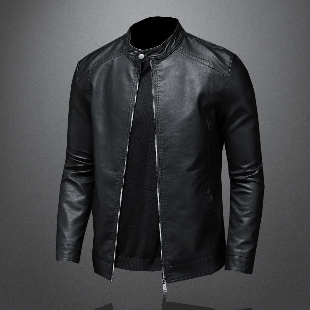 "Motorcycle Slim" Leather Jacket