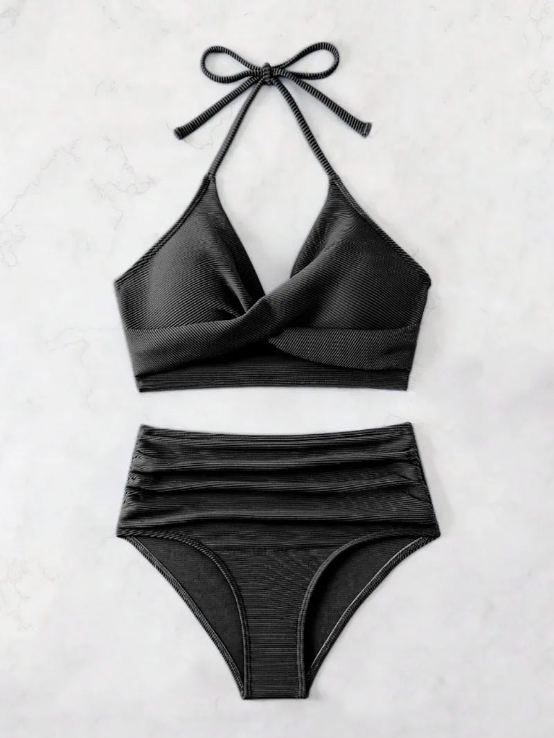 "Sexy High Waist 2-Piece" Bikini Set