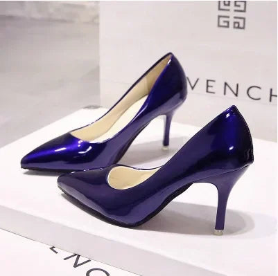 "Assorted Patent Leather" High Heel Pumps